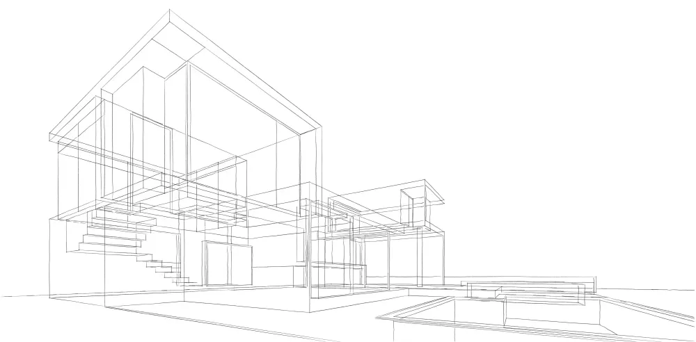 croquis maison